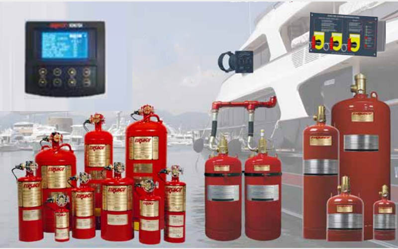 Fireboy-Xintex CG2 175 ft³ Marine Sabit Yangın Söndürme Sistemi