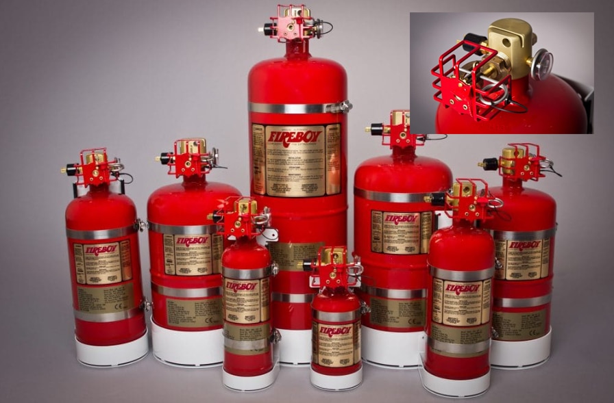 Fireboy-Xintex CG2 25 ft³ Marine Sabit Yangın Söndürme Sistemi